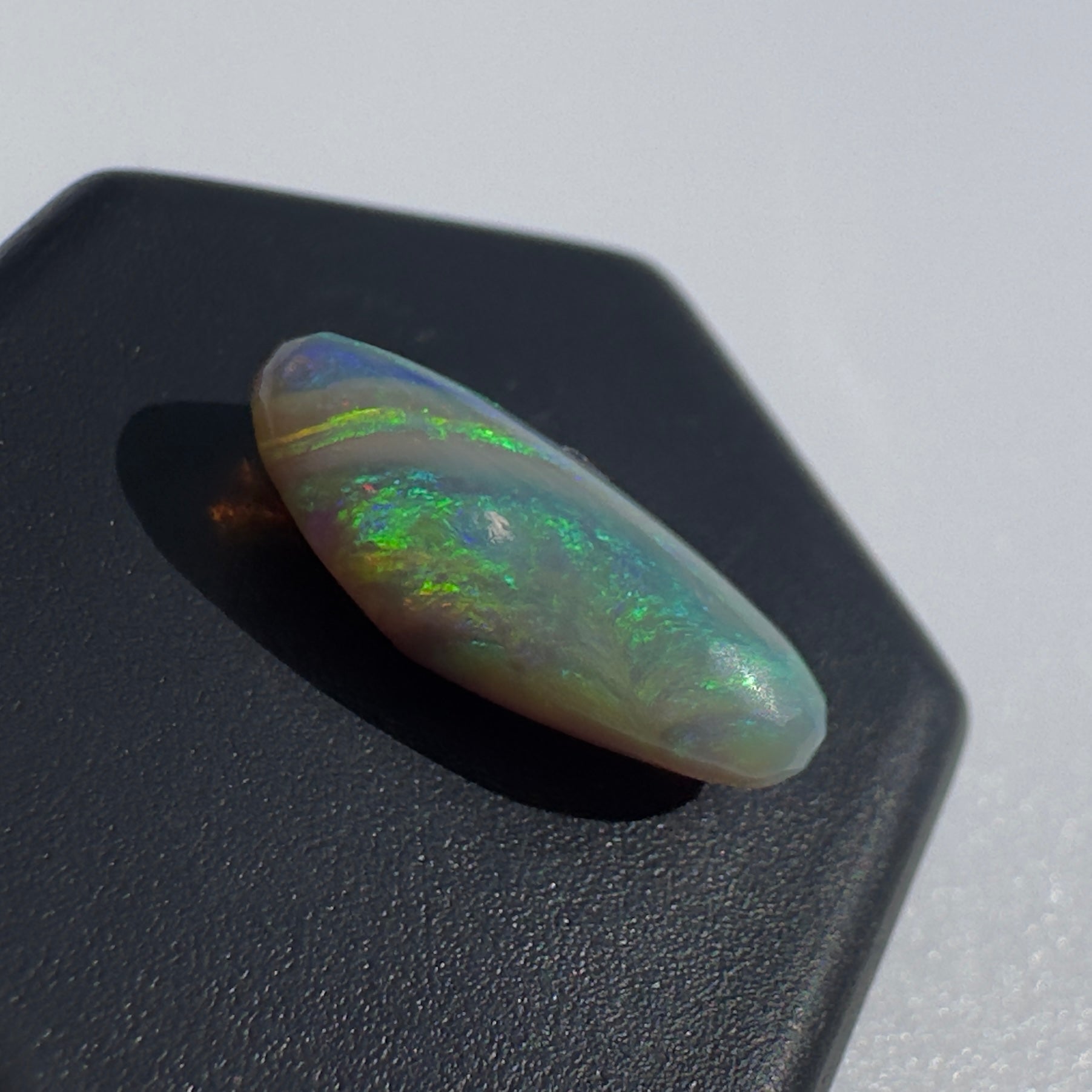 Lightning Ridge Semi Black Opal 2.1carat Solid Hand-Cut Luxury