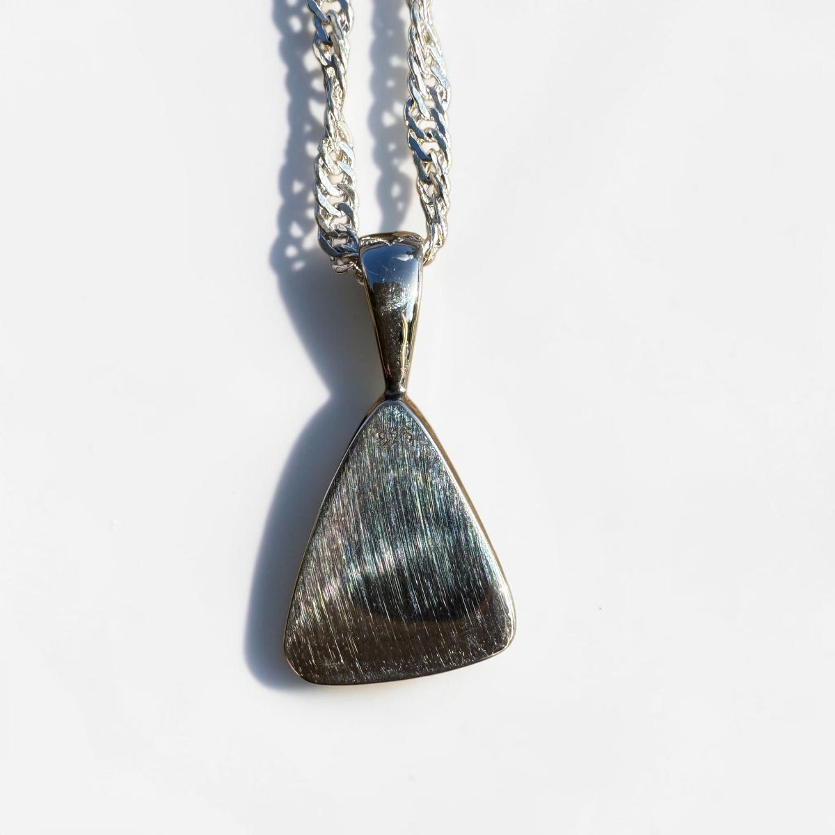 1.6ct Coober Pedy Opal Pendant Necklace ~ 'Robe Ember' | 925 Sterling Silver | Solid Australian Opal