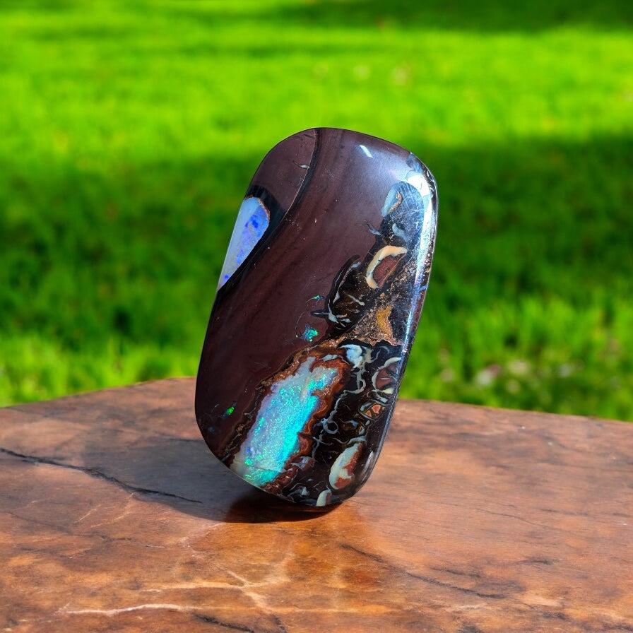 16.9ct Hand-cut Queensland Boulder Opal