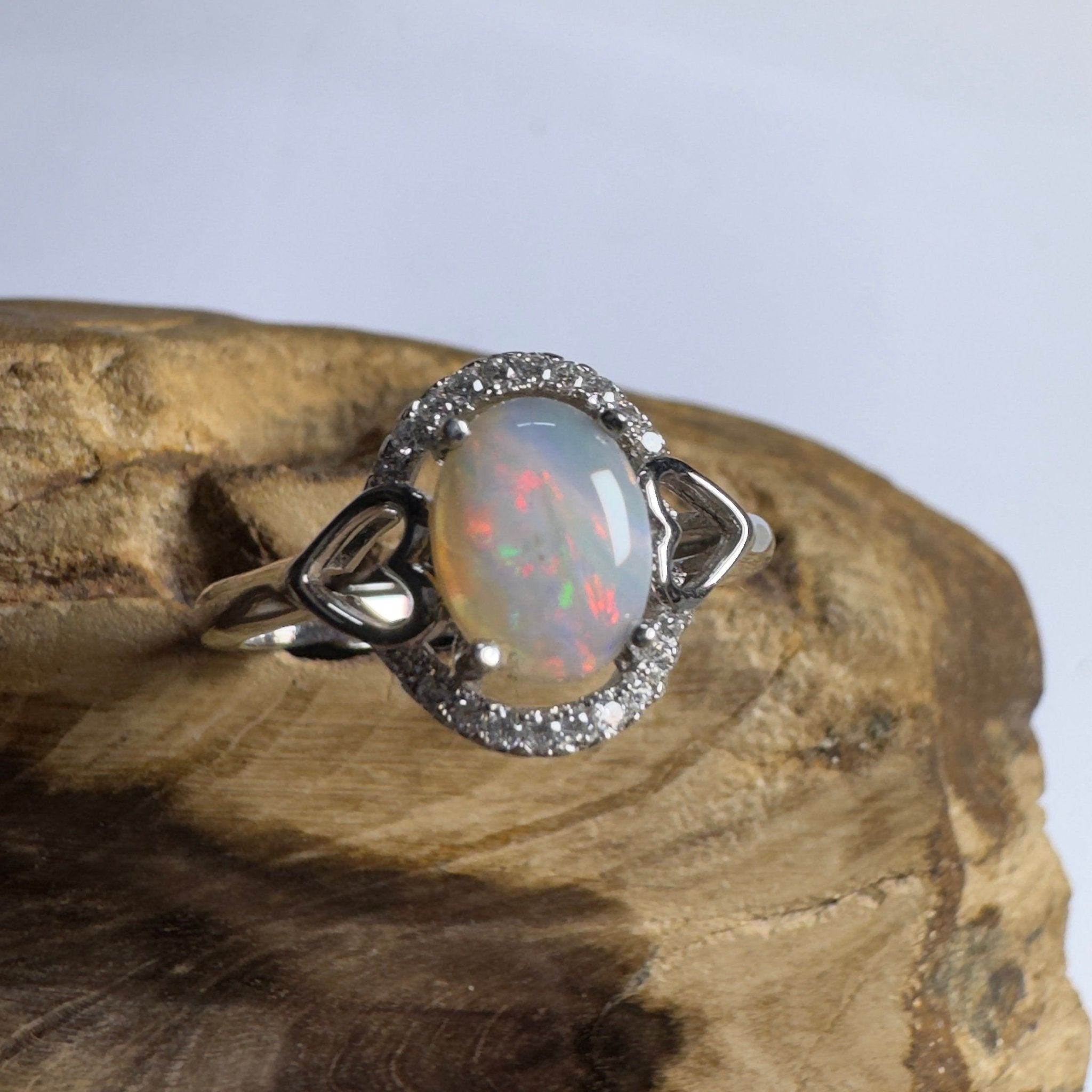 Agnes Waters Wonder ~ 0.8ct Coober Pedy Opal 925 Silver Ring
