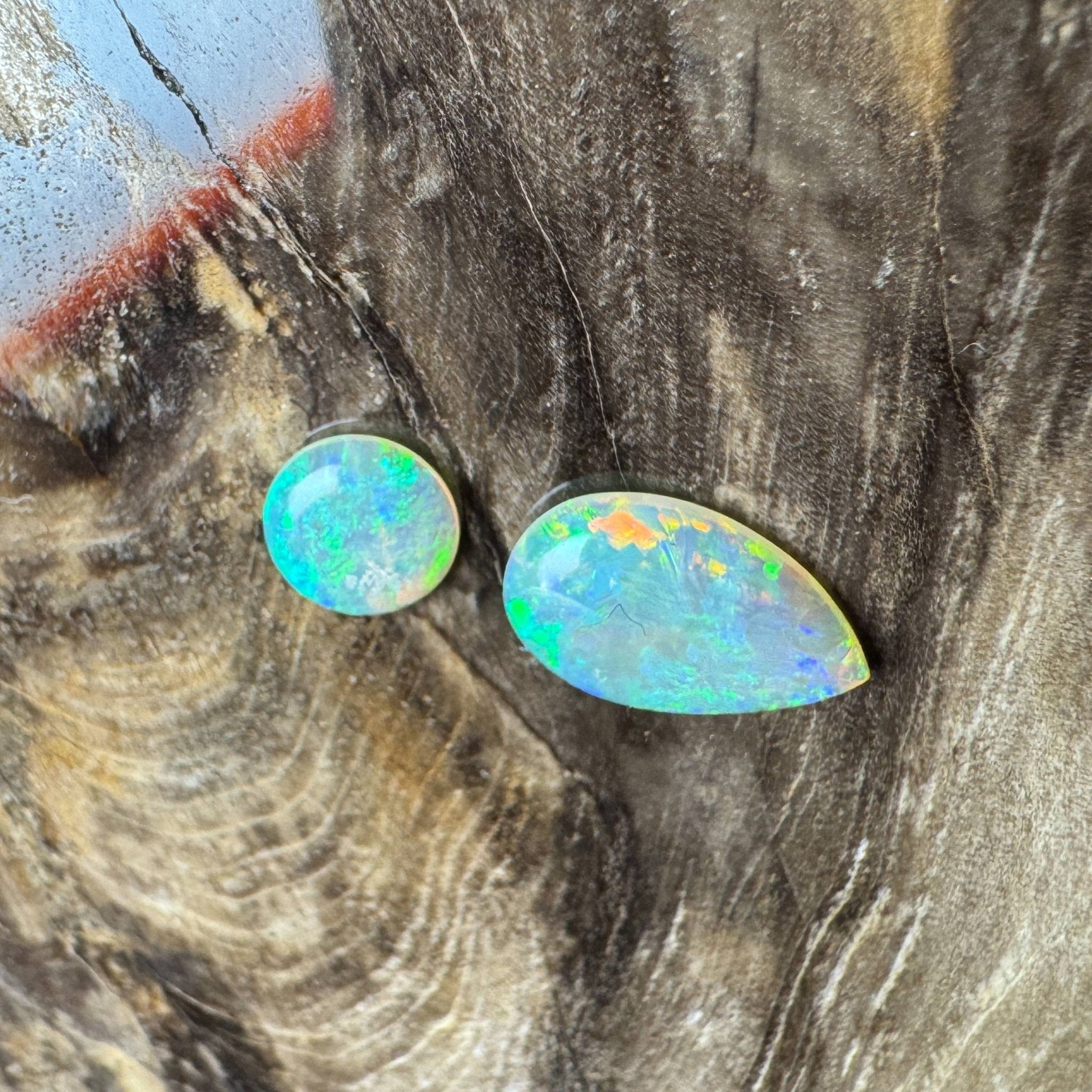 Andamooka Opal Set 1.5carat Solid Hand - Cut