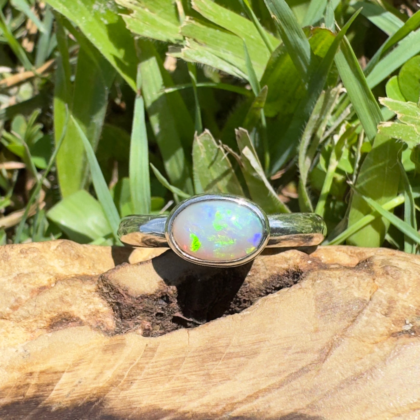 Blinman Ranges – 0.8ct Mintabie Opal Ring