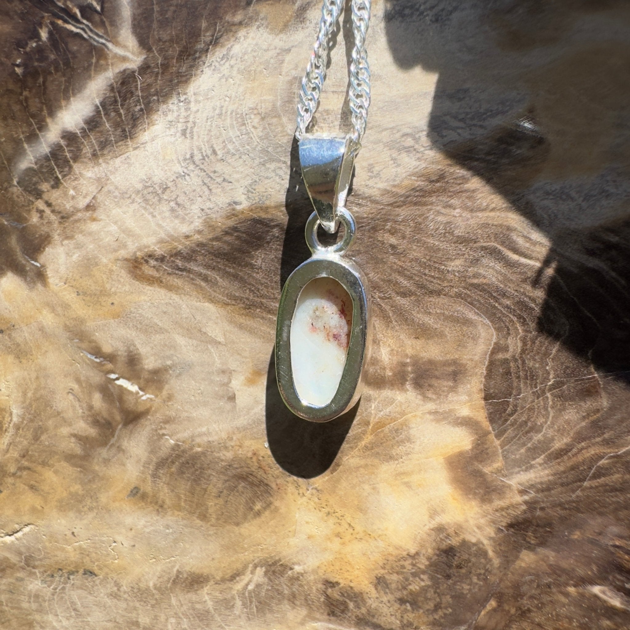 Boodjamulla Mist – 2.6ct Lightning Ridge Opal Pendant