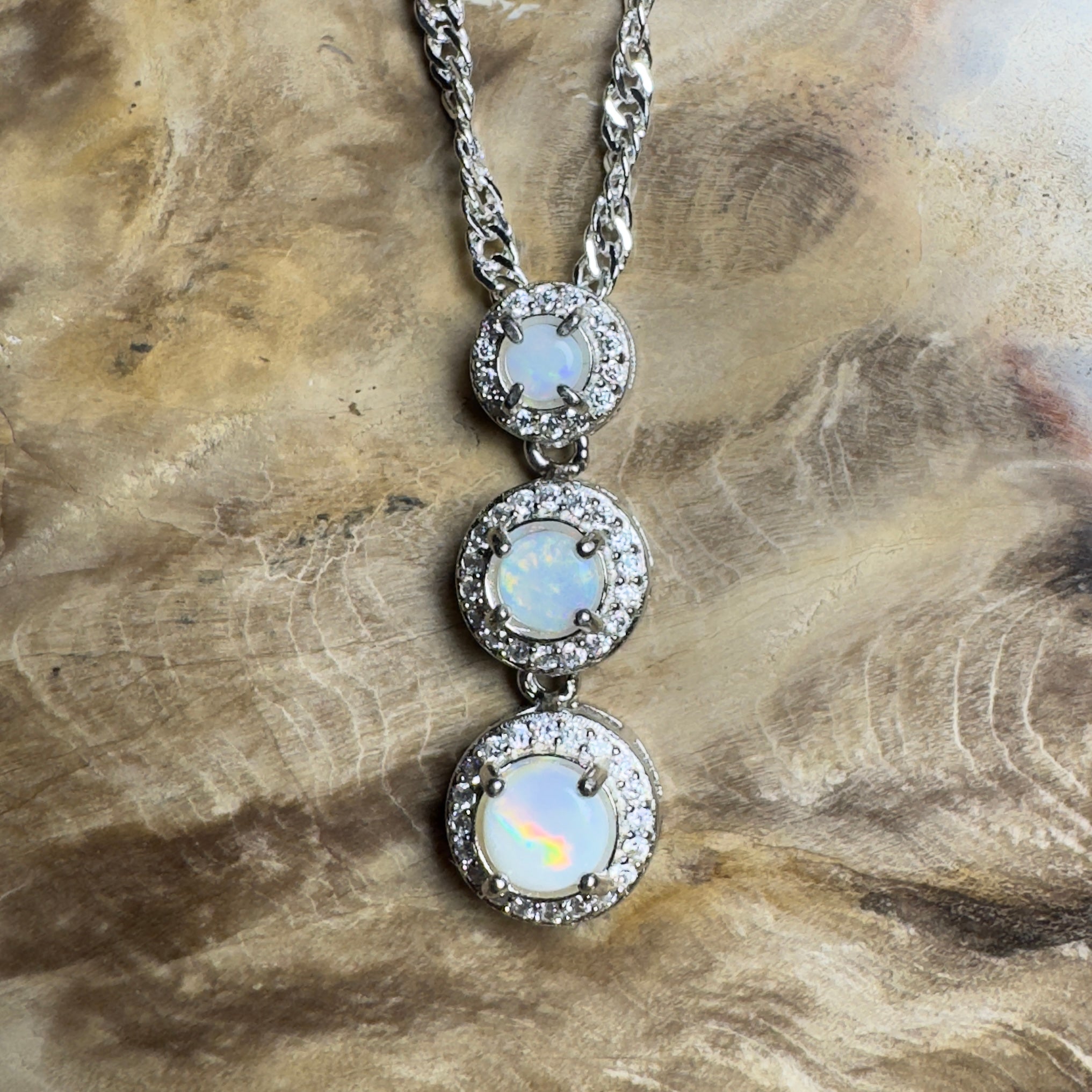 Byron Bloom - 1.1ct Coober Pedy Opal 925 Silver Pendant