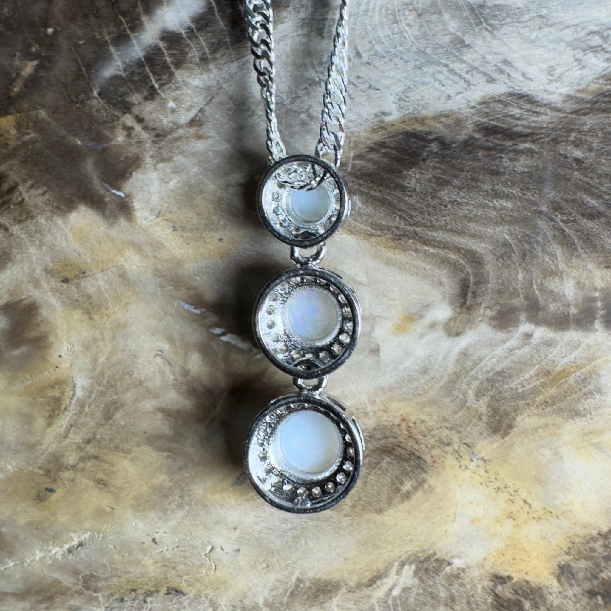 Byron Bloom - 1.1ct Coober Pedy Opal 925 Silver Pendant