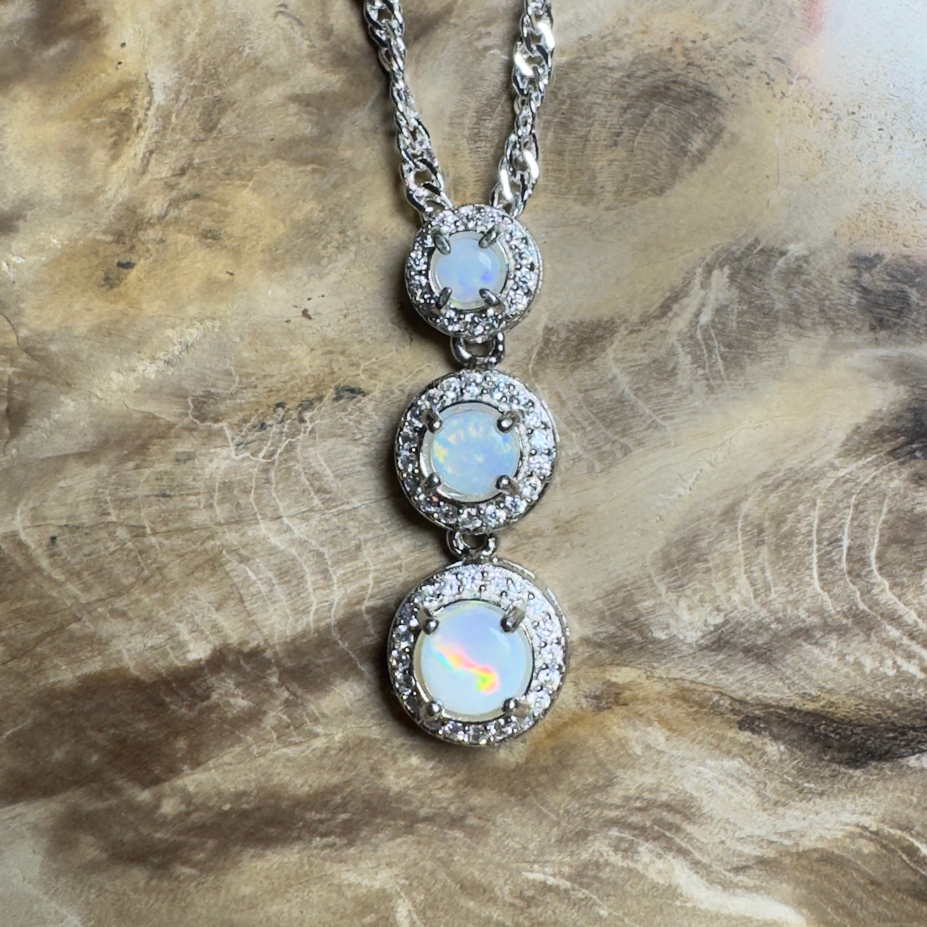 Byron Bloom - 1.1ct Coober Pedy Opal 925 Silver Pendant