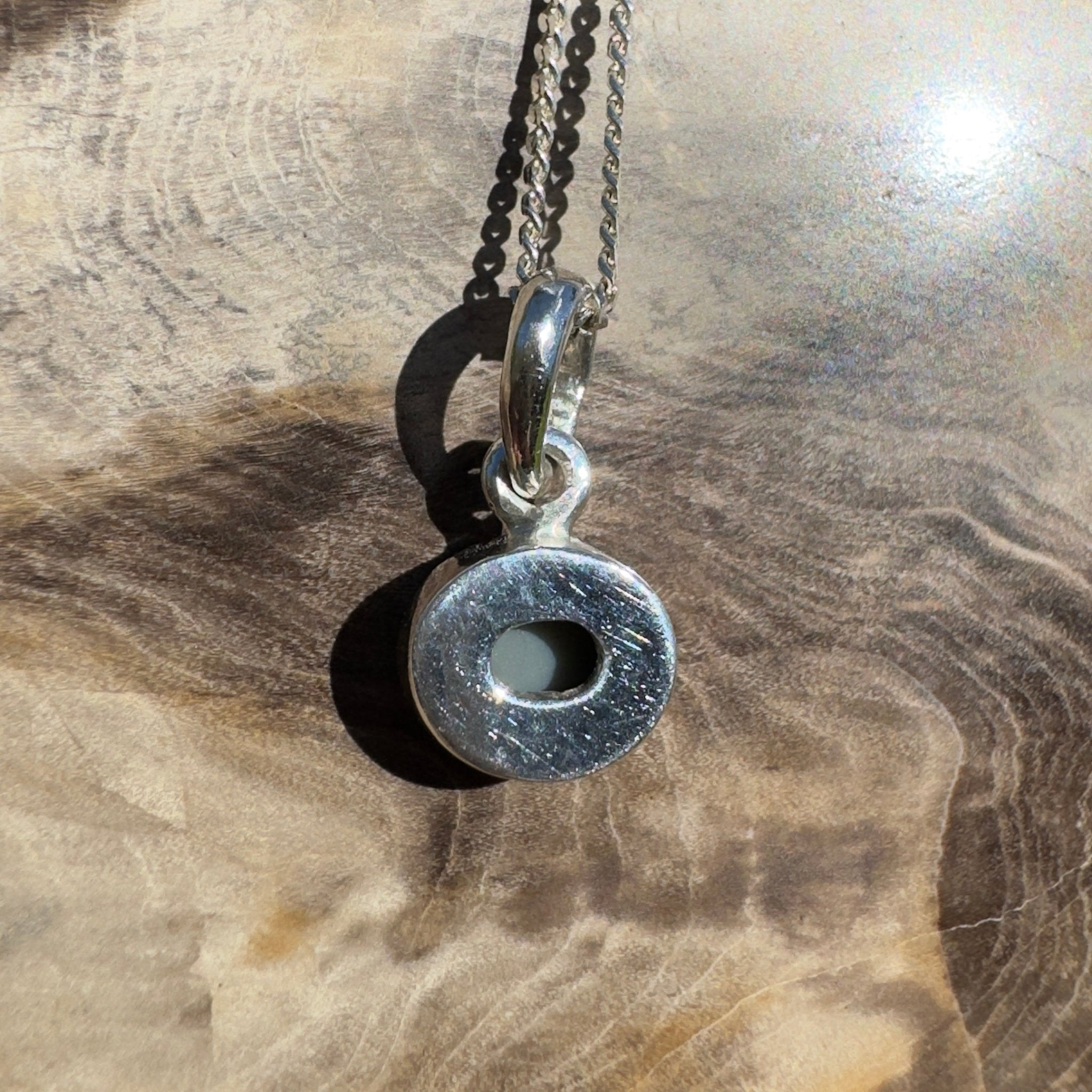 Cape Peron Drift ~ 0.4ct Lightning Ridge Opal 925 Silver Pendant