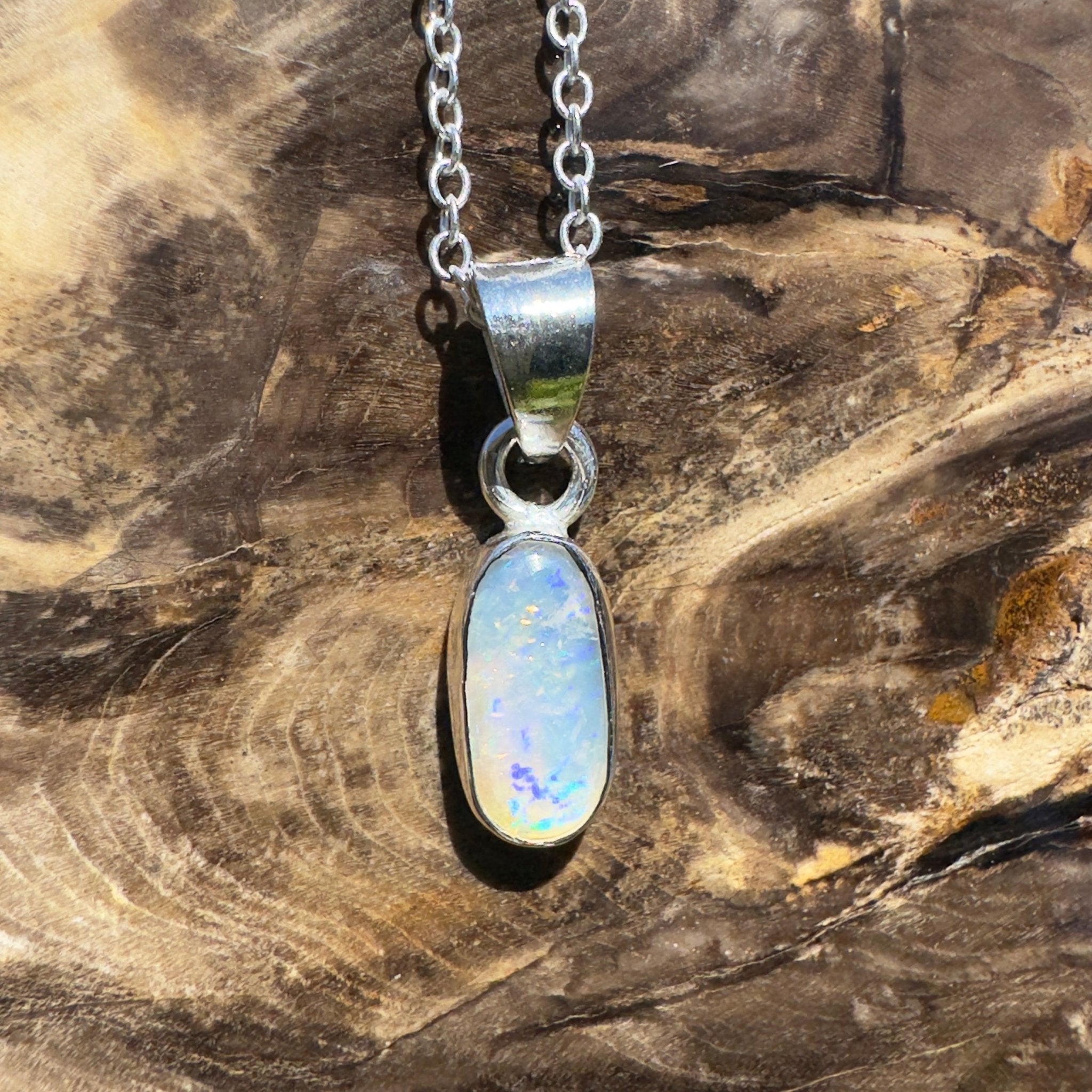 Cape Somerset Waters – 1ct Lightning Ridge Opal Pendant