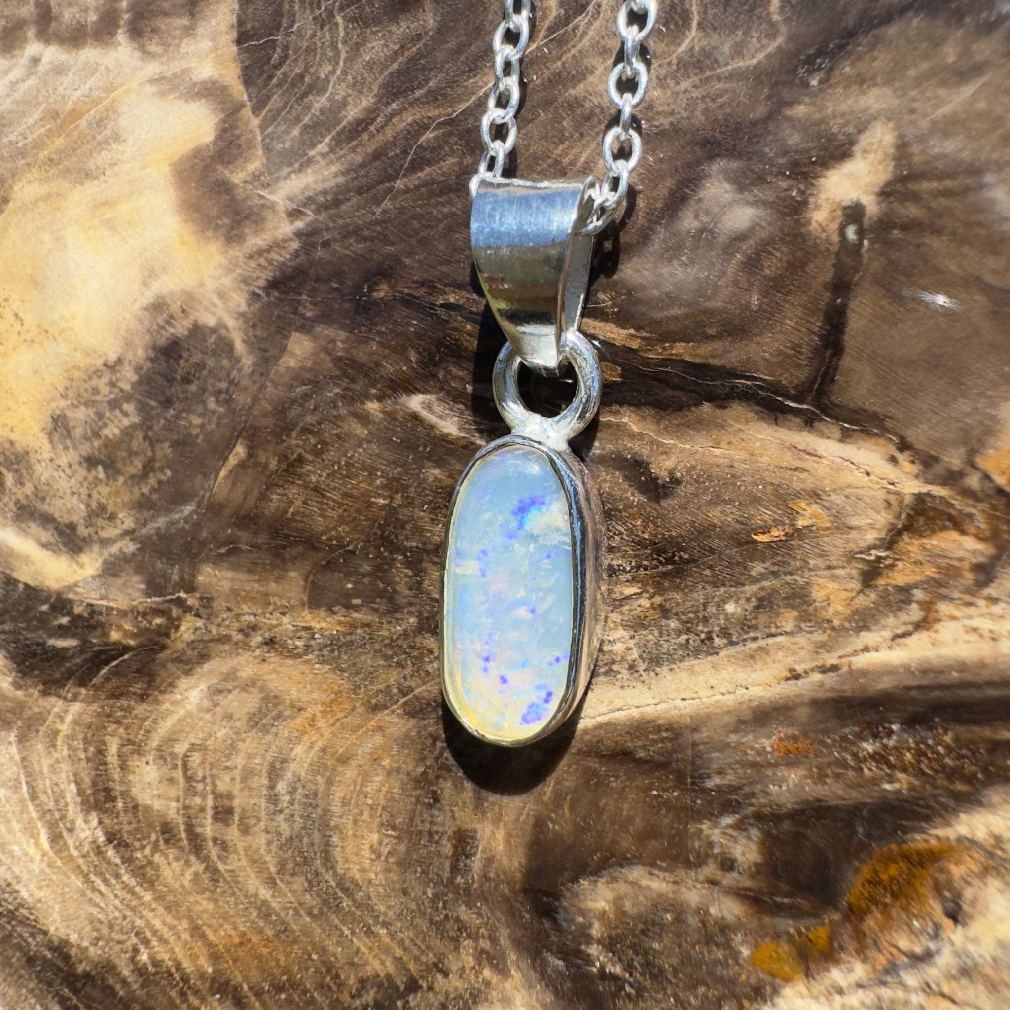Cape Somerset Waters – 1ct Lightning Ridge Opal Pendant