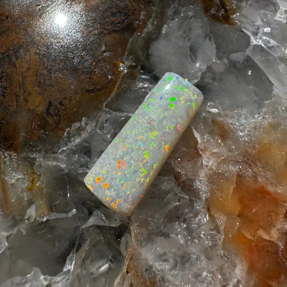 Coober Pedy Belemnite Opal (Fossil Opal Squid) 5.3carat Solid Hand - Cut