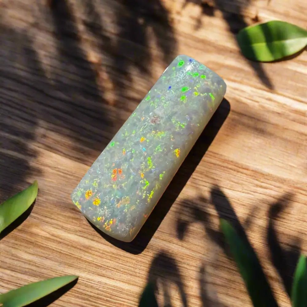 Coober Pedy Belemnite Opal (Fossil Opal Squid) 5.3carat Solid Hand - Cut