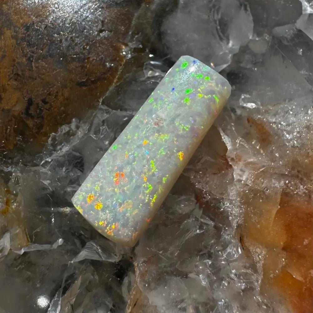 Coober Pedy Belemnite Opal (Fossil Opal Squid) 5.3carat Solid Hand - Cut