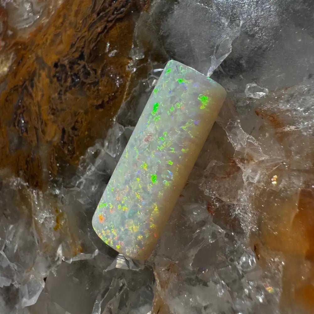 Coober Pedy Belemnite Opal (Fossil Opal Squid) 5.3carat Solid Hand - Cut