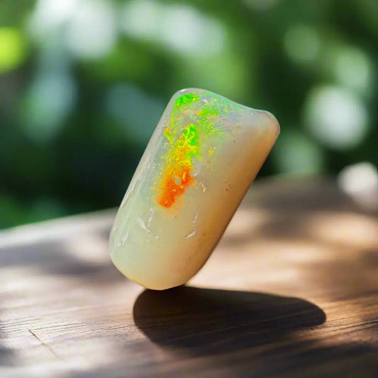 Coober Pedy Belemnite Opal (Fossil Opal Squid) 8.9carat Solid Hand - Cut