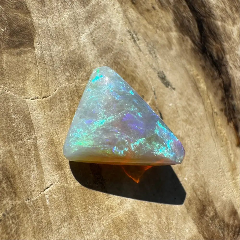 Coober Pedy Crystal Opal 3.7carat Solid Hand - Cut