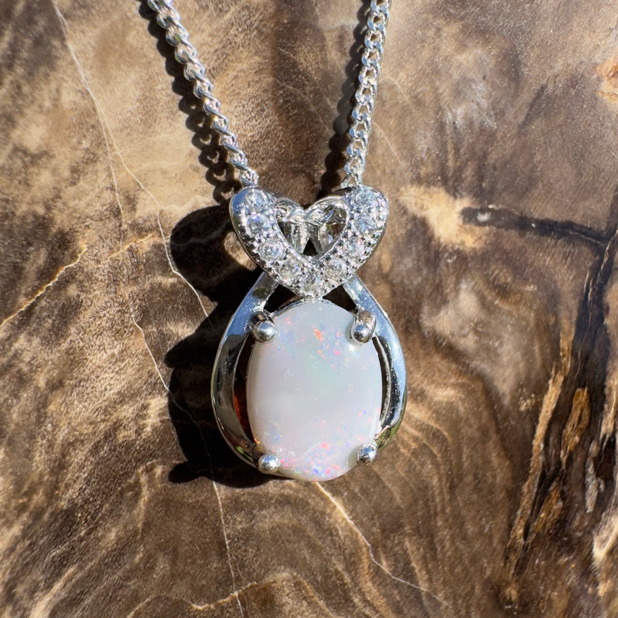Cumborah Drift ~ 1ct Lightning Ridge Opal 925 Silver Pendant