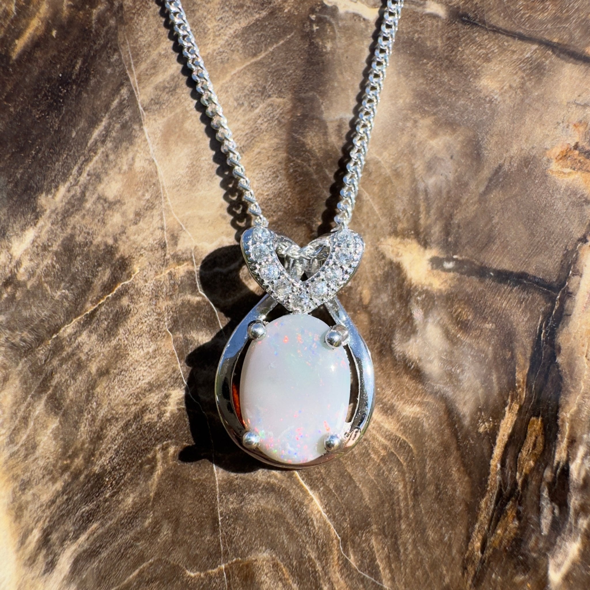 Cumborah Drift ~ 1ct Lightning Ridge Opal 925 Silver Pendant
