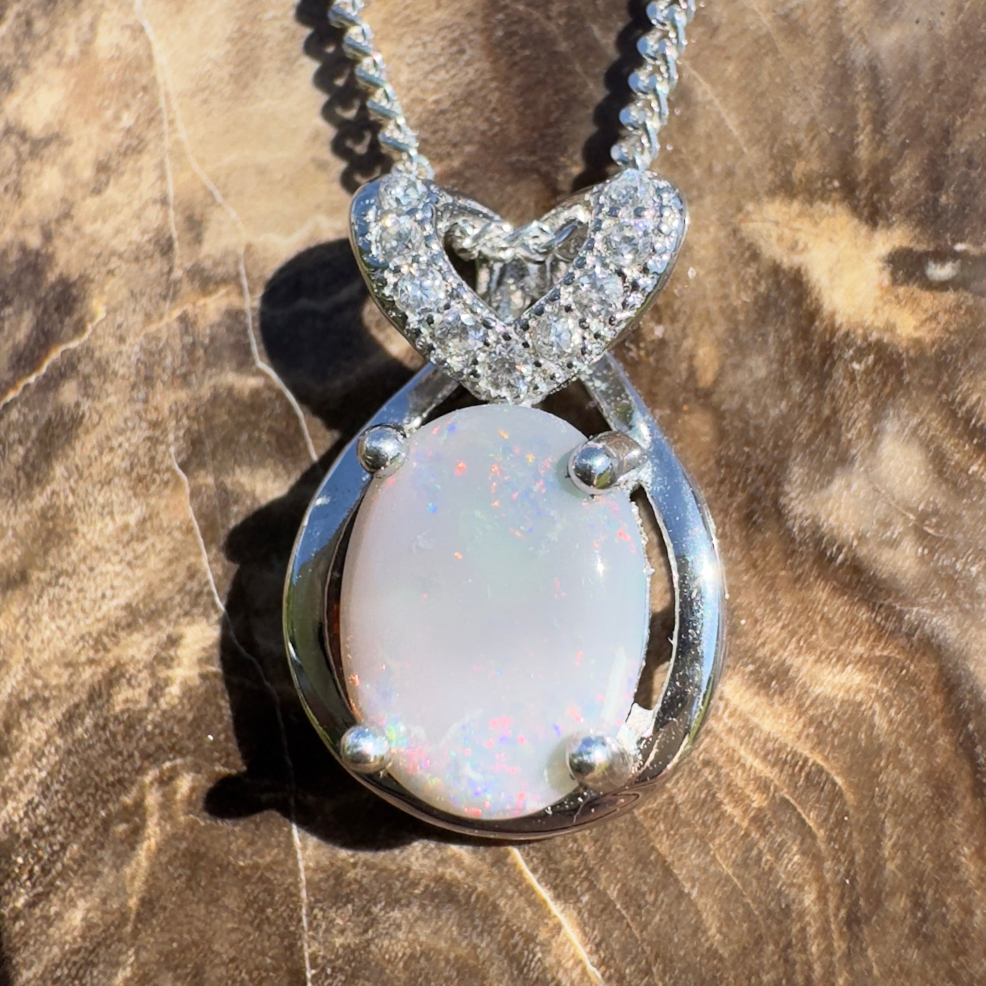 Cumborah Drift ~ 1ct Lightning Ridge Opal 925 Silver Pendant
