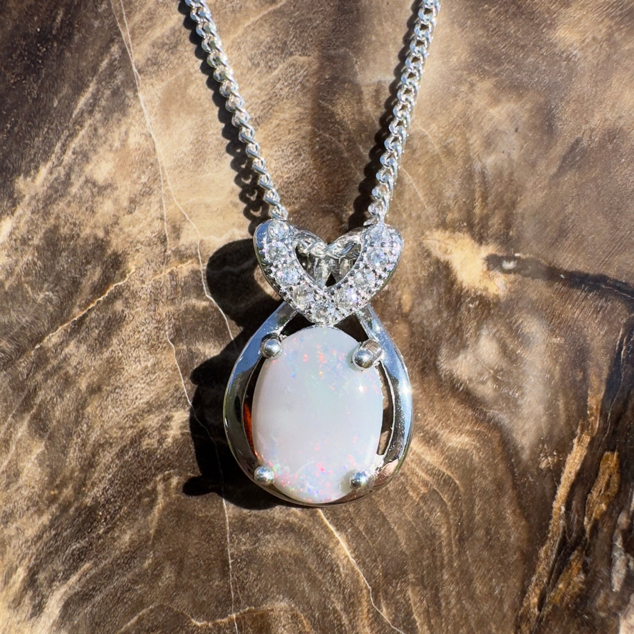 Cumborah Drift ~ 1ct Lightning Ridge Opal 925 Silver Pendant
