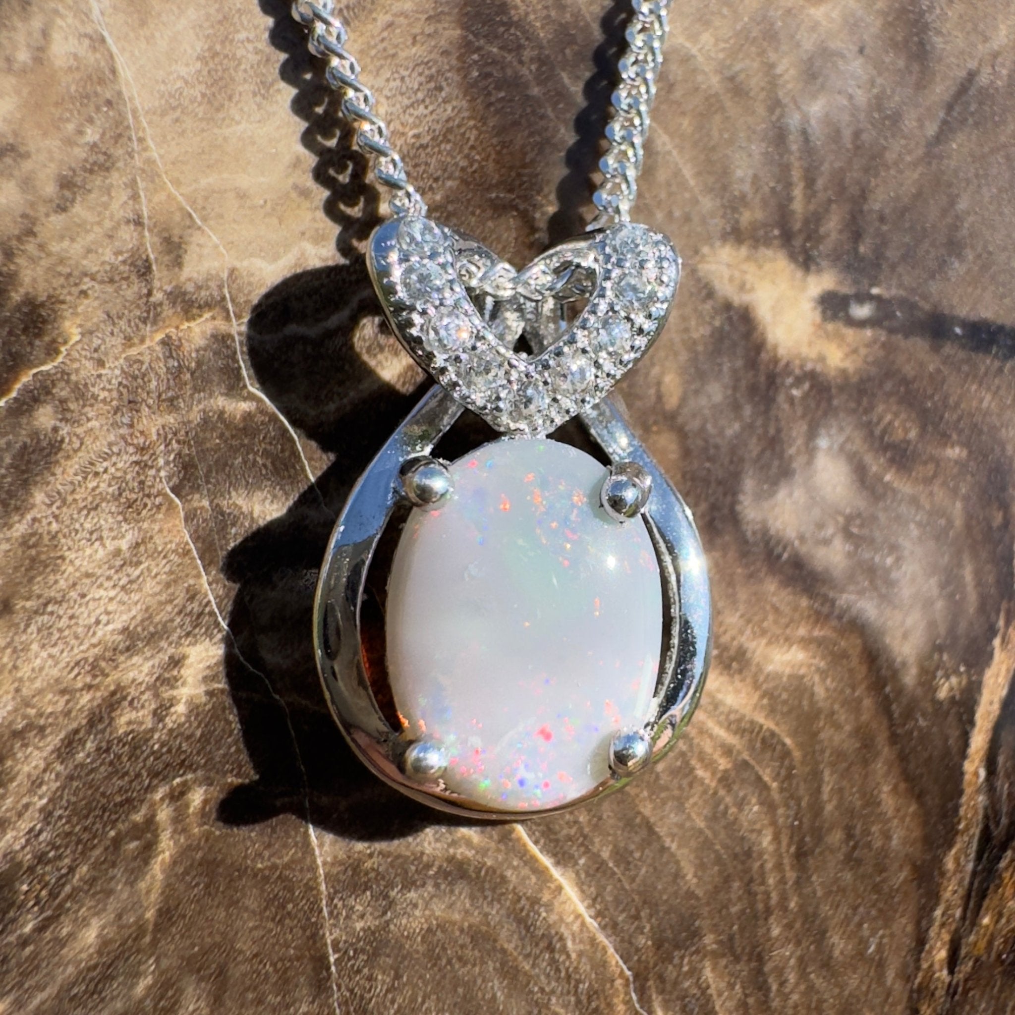 Cumborah Drift ~ 1ct Lightning Ridge Opal 925 Silver Pendant
