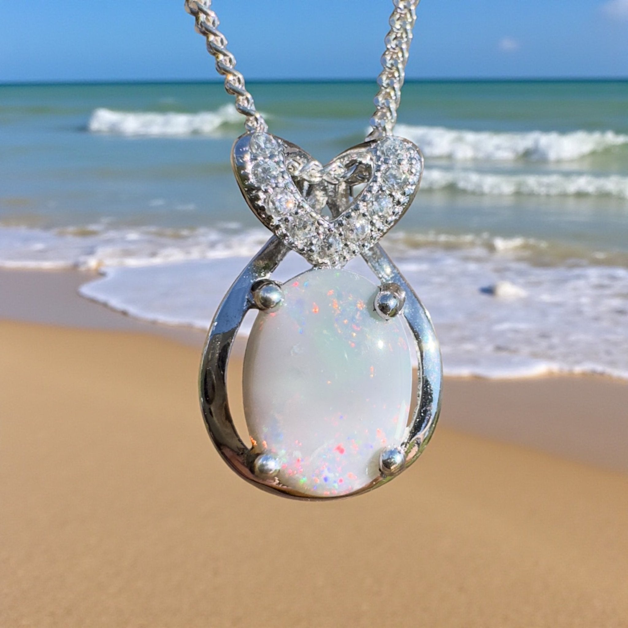 Cumborah Drift ~ 1ct Lightning Ridge Opal 925 Silver Pendant