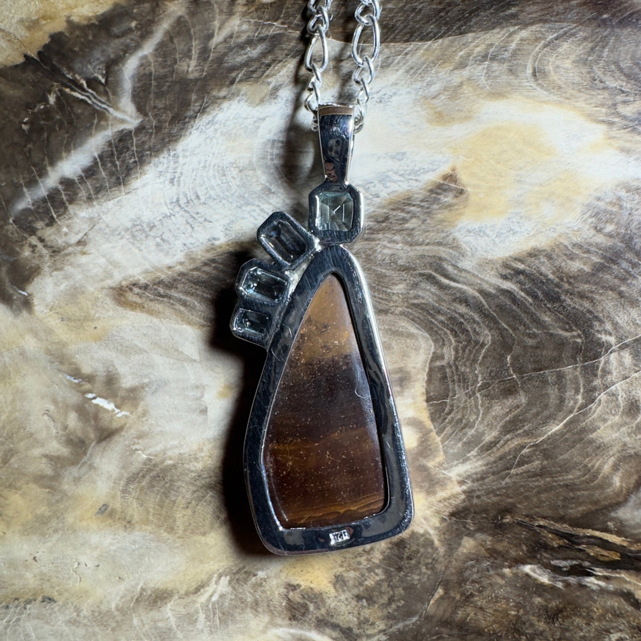 Daintree Dream ~ Queensland Boulder Opal 925 Sterling Silver Pendant Necklace