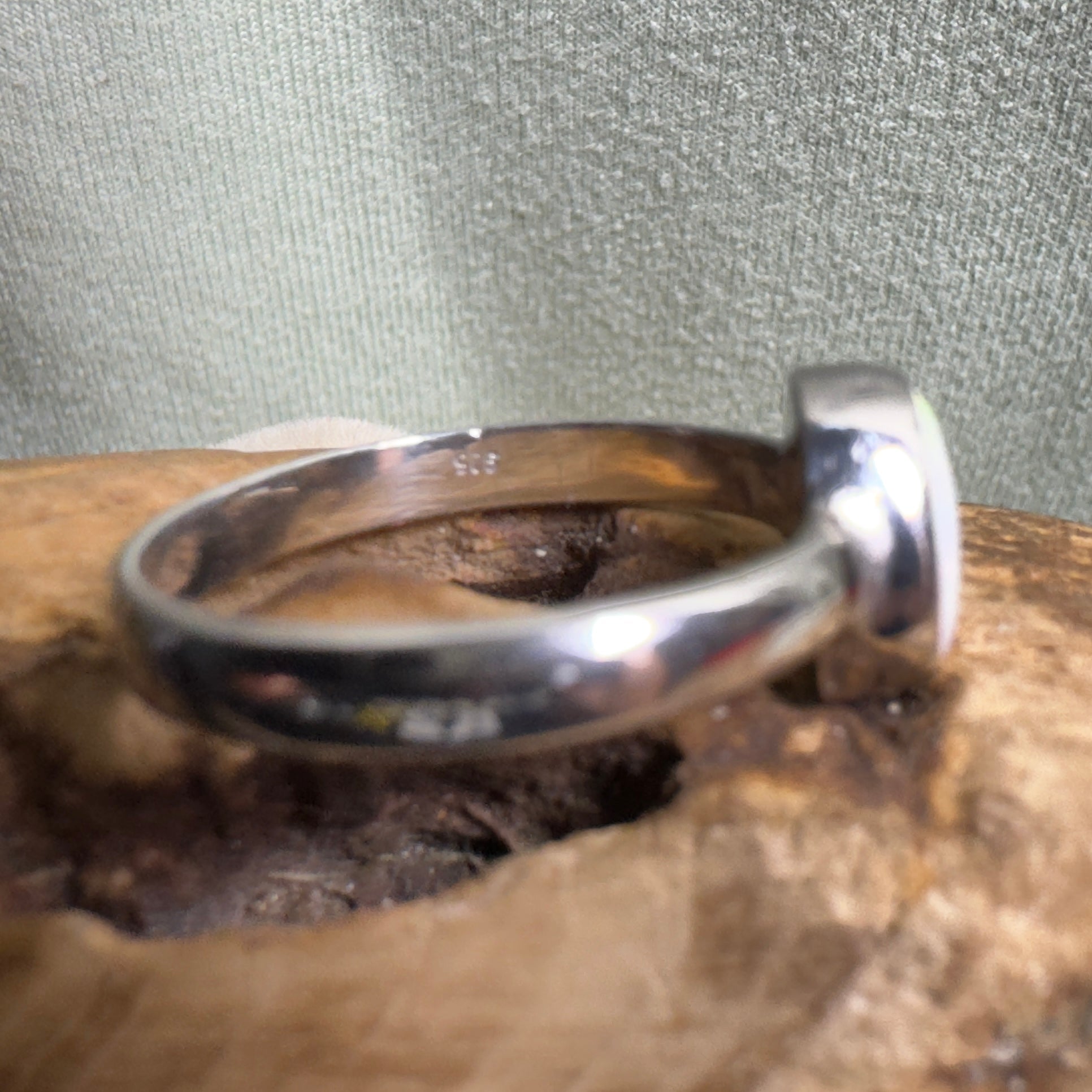 Esperance Archipelago Greens – Solid Lightning Ridge Opal 925 Sterling Silver Ring
