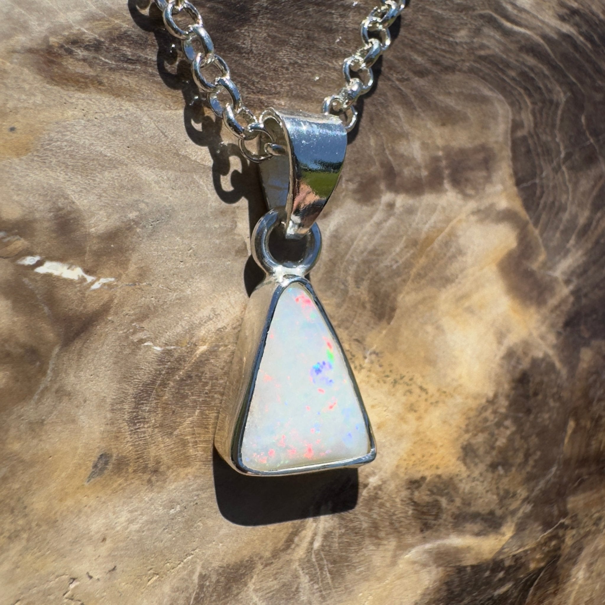 Eungella Dreamline – 2.2ct Coober Pedy Opal Pendant