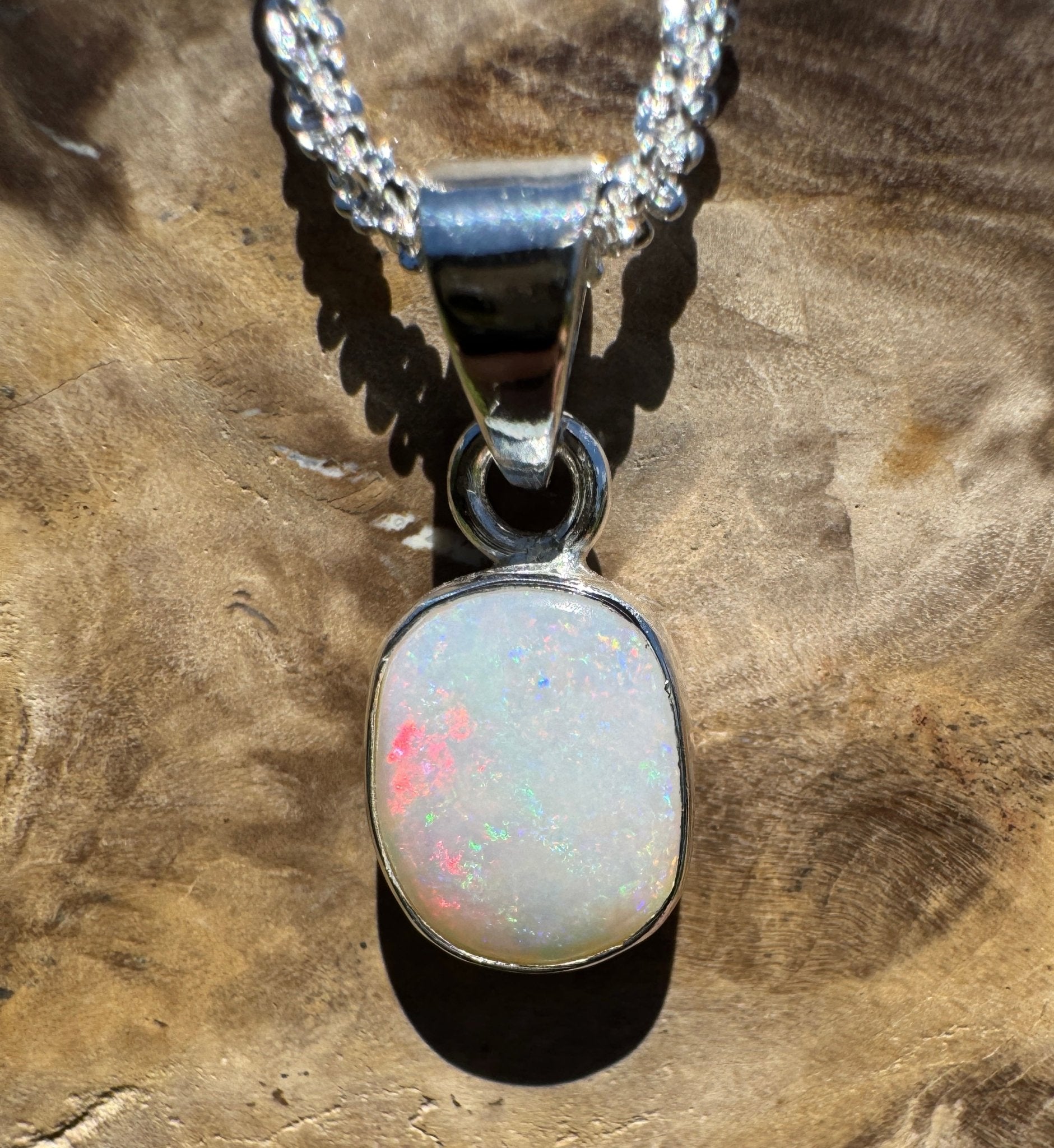 Gnulli Reefshine – 1.5ct Lightning Ridge Opal 925 Silver Pendant