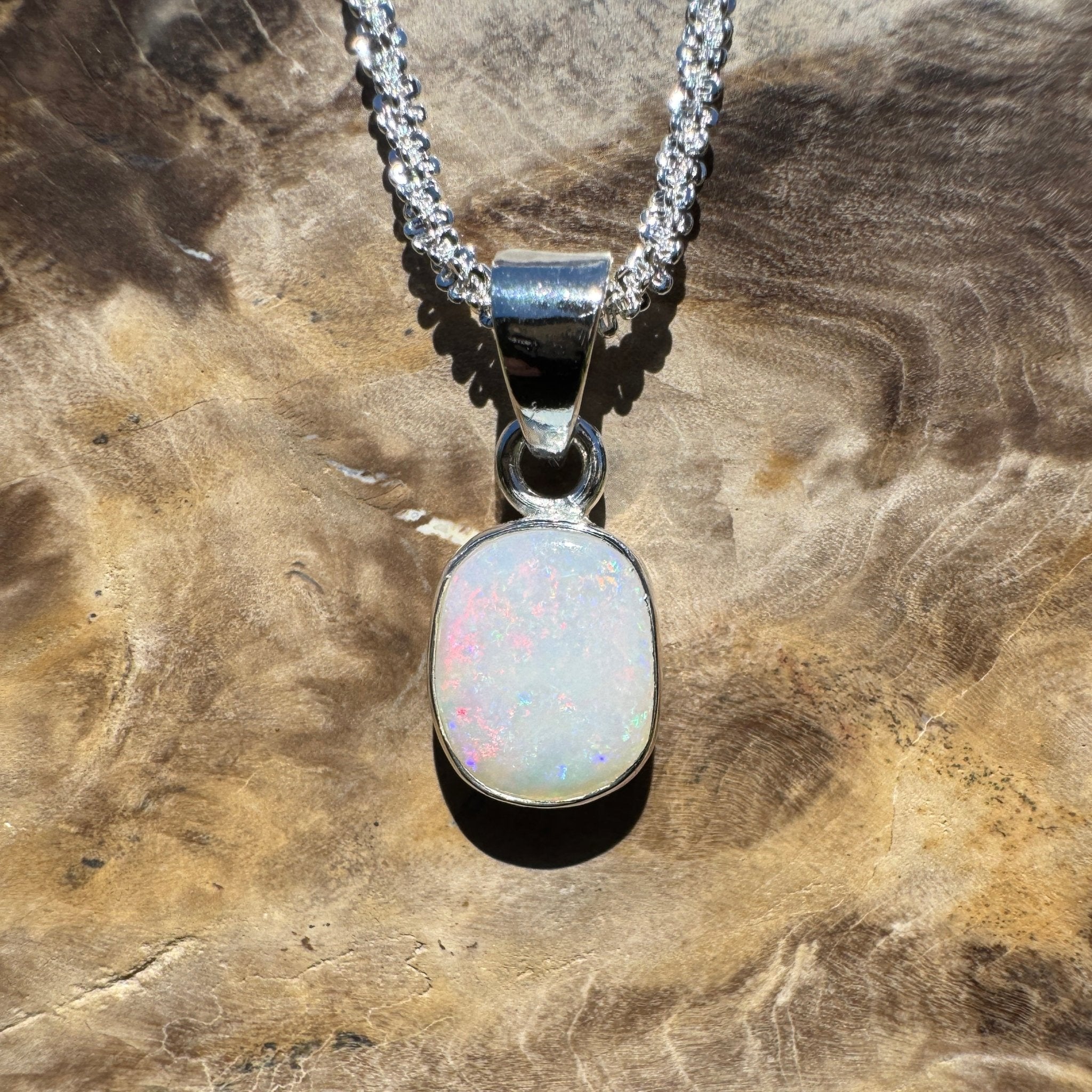 Gnulli Reefshine – 1.5ct Lightning Ridge Opal 925 Silver Pendant