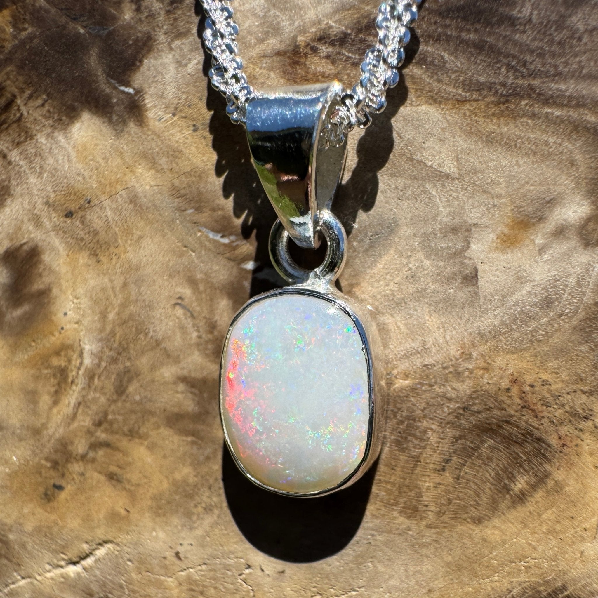 Gnulli Reefshine – 1.5ct Lightning Ridge Opal 925 Silver Pendant