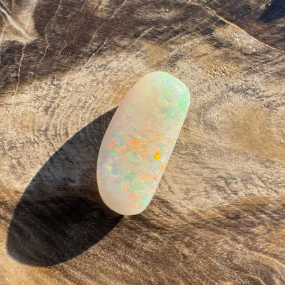 Iridescent Coober Pedy opal cabochon from the Hand-Cut Solid Coober Pedy Opal 2.9carat product