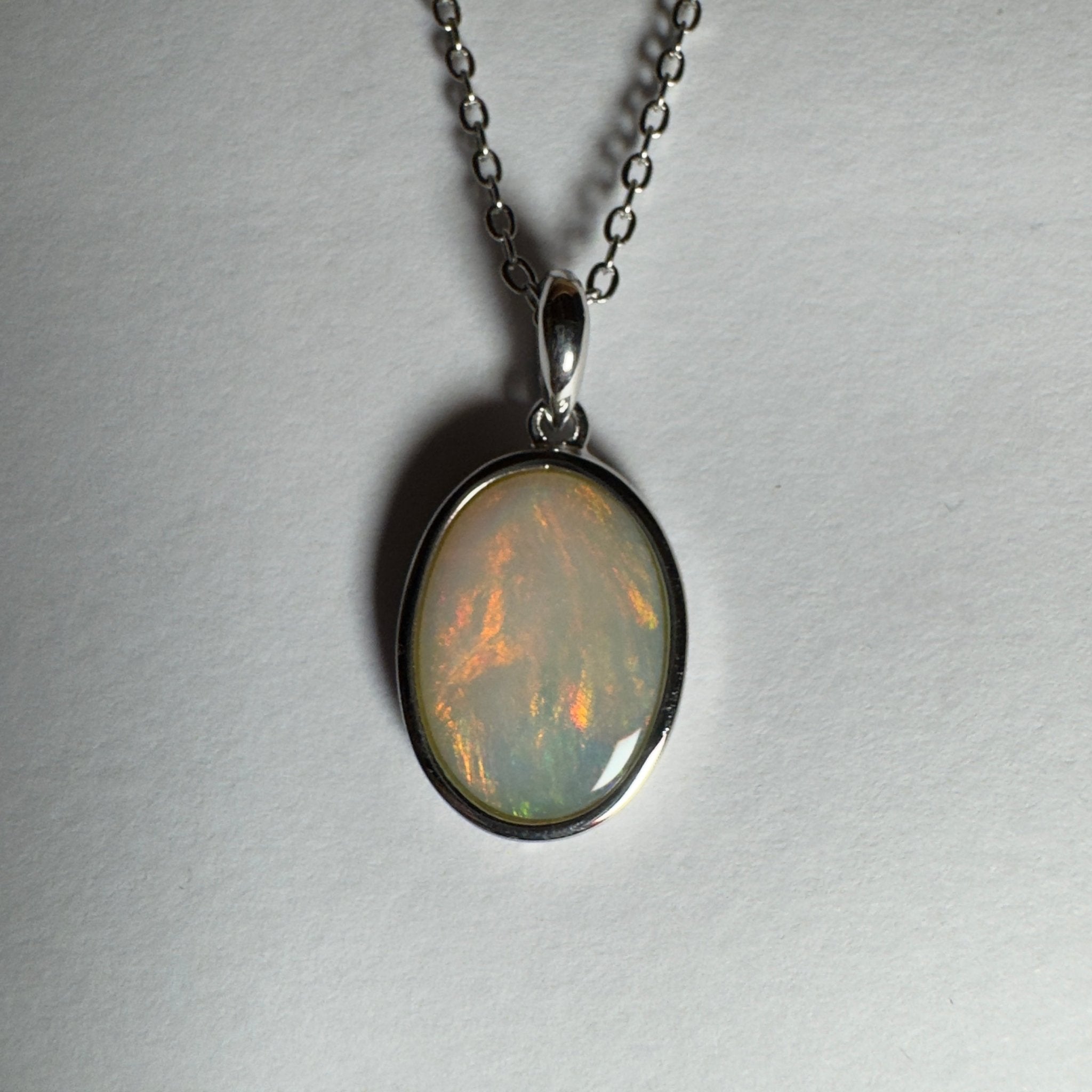 Karijini Sun ~ 2.9ct Coober Pedy Opal 925 Silver Pendant