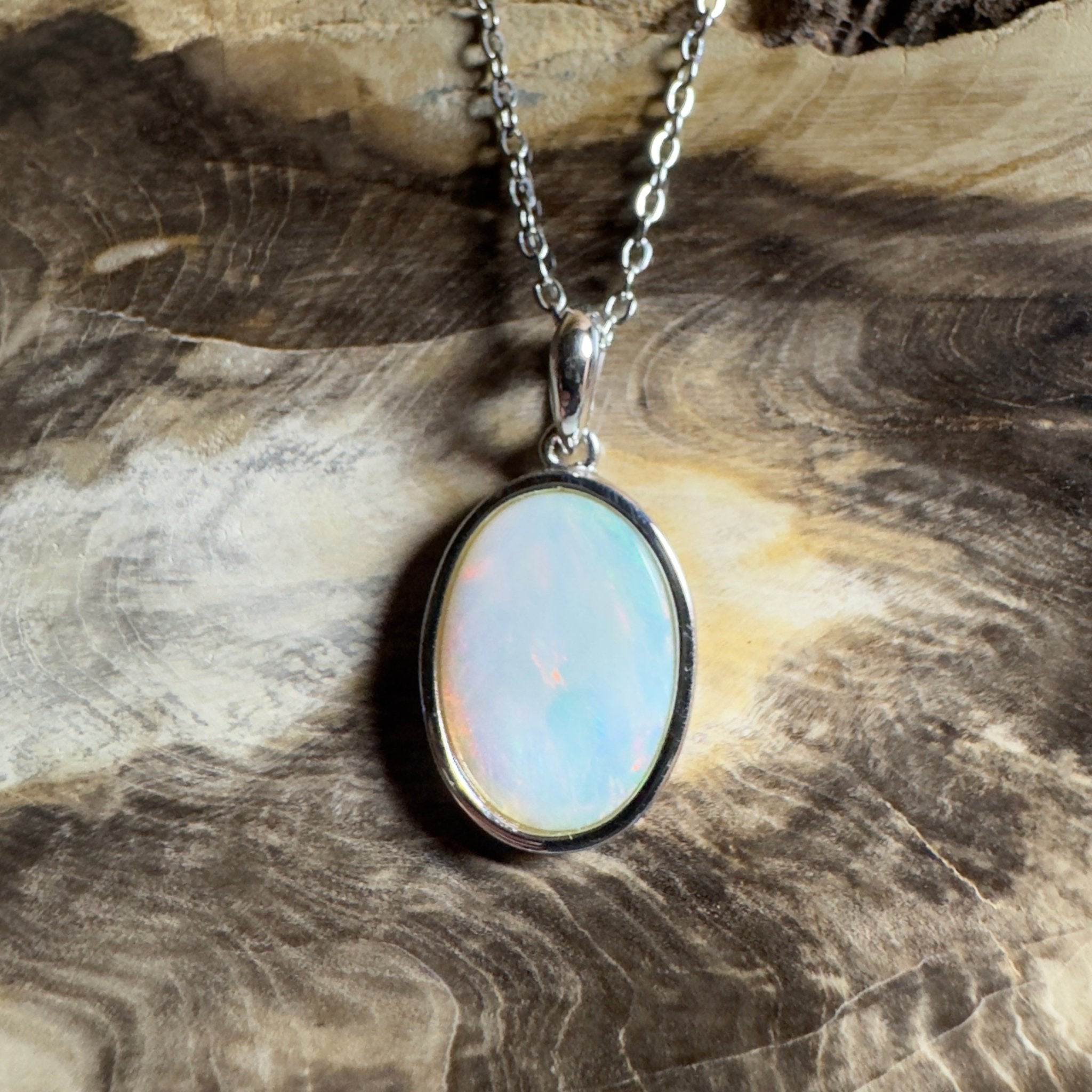 Karijini Sun ~ 2.9ct Coober Pedy Opal 925 Silver Pendant