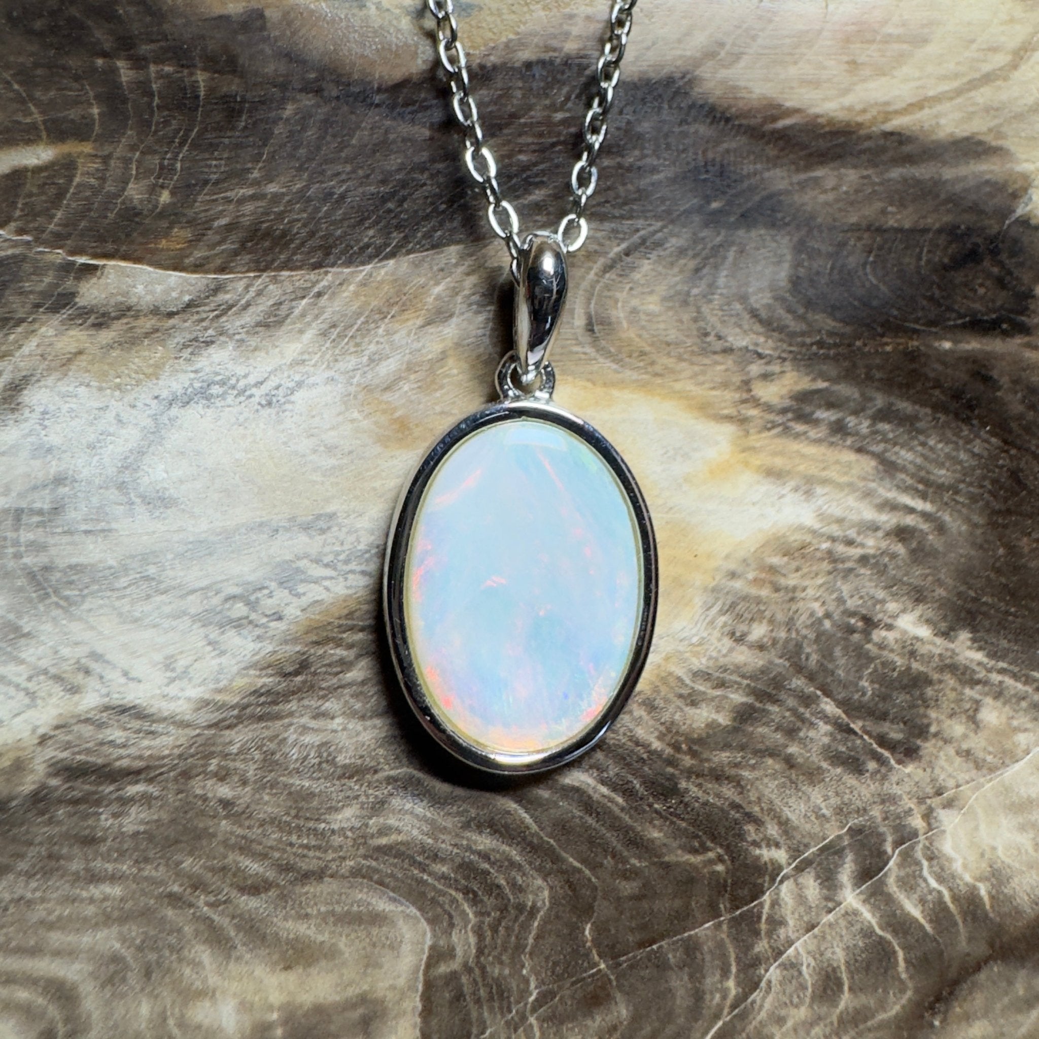 Karijini Sun ~ 2.9ct Coober Pedy Opal 925 Silver Pendant