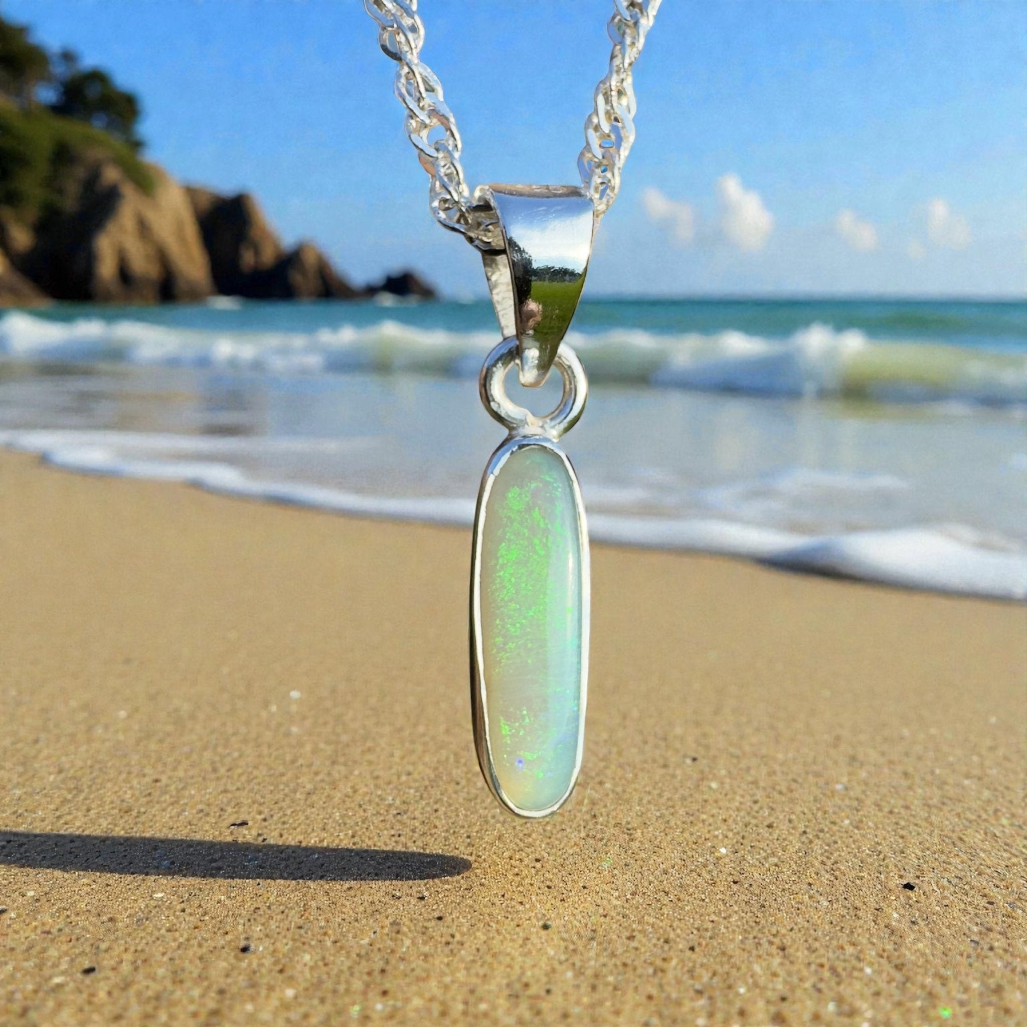 Kimberley Tidefall – 1.2ct Lightning Ridge Opal Pendant