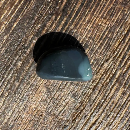 Polished dark green Lightning Ridge Black Opal 1.4 carat solid hand-cut gemstone