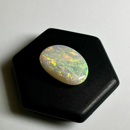 Oval opal gemstone with vibrant color play from Lightning Ridge Opal 2.4carat solid hand-cut