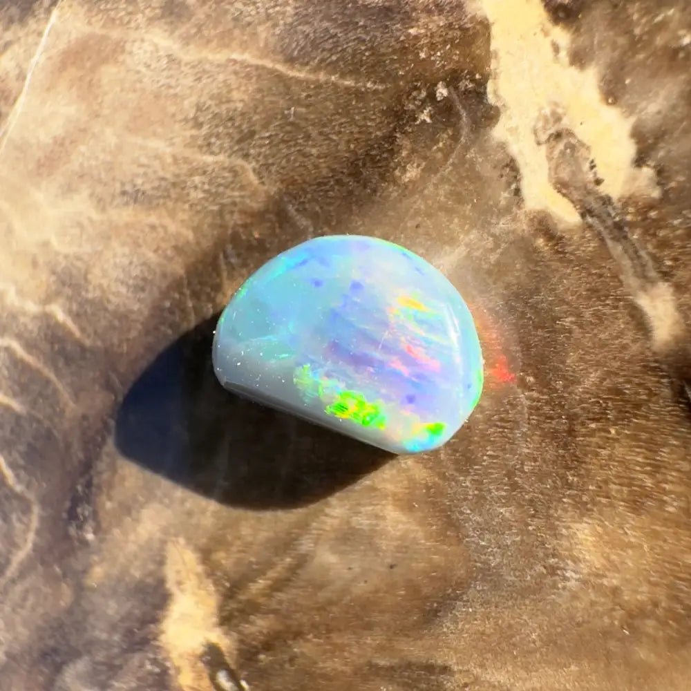 Lightning Ridge Semi Black Opal 0.8carat Solid Hand - Cut