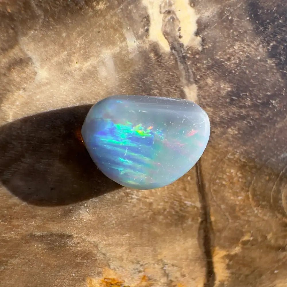 Lightning Ridge Semi Black Opal 0.8carat Solid Hand - Cut