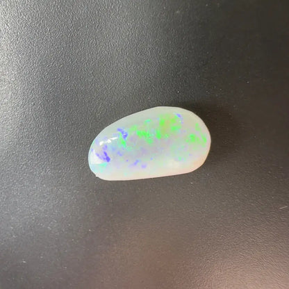 Iridescent opal cabochon from Lightning Ridge semi-black opal 1.2 carats solid hand-cut