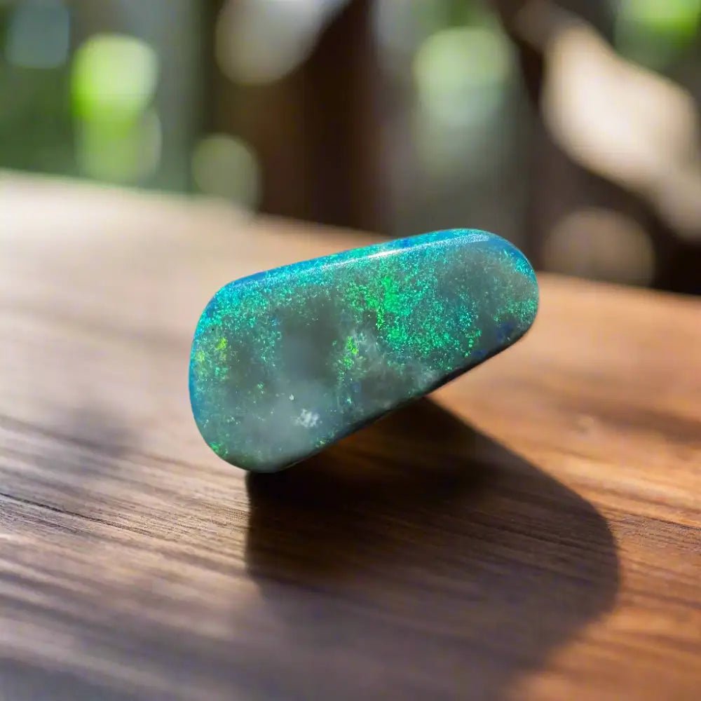 Lightning Ridge Semi Black Opal 1.9 carat Solid Hand - Cut