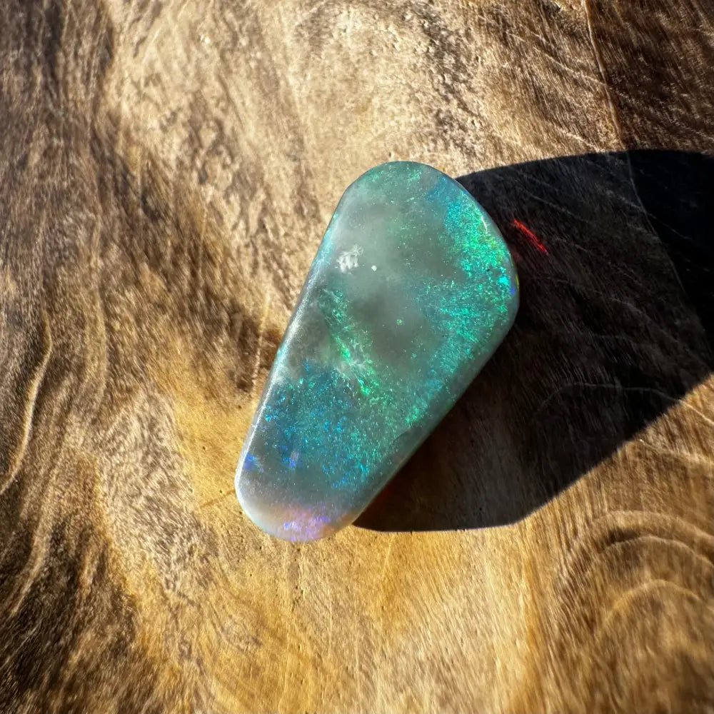 Lightning Ridge Semi Black Opal 1.9 carat Solid Hand - Cut