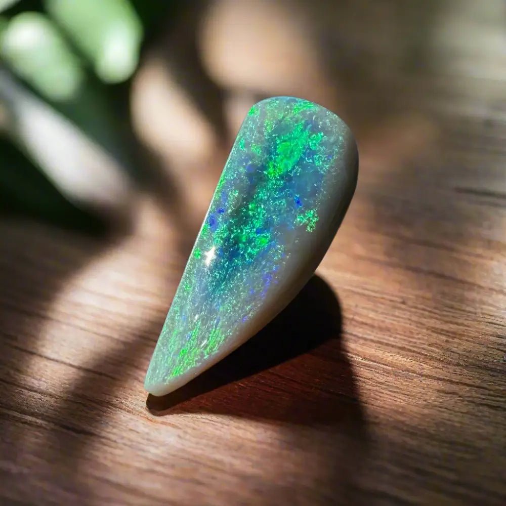 Lightning Ridge Semi - Black Opal 2.1carat Solid Hand - Cut