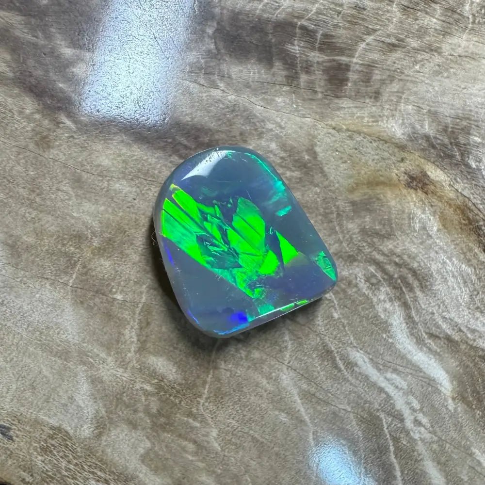 Lightning Ridge Semi Black Opal 3.1carat Solid Hand - Cut