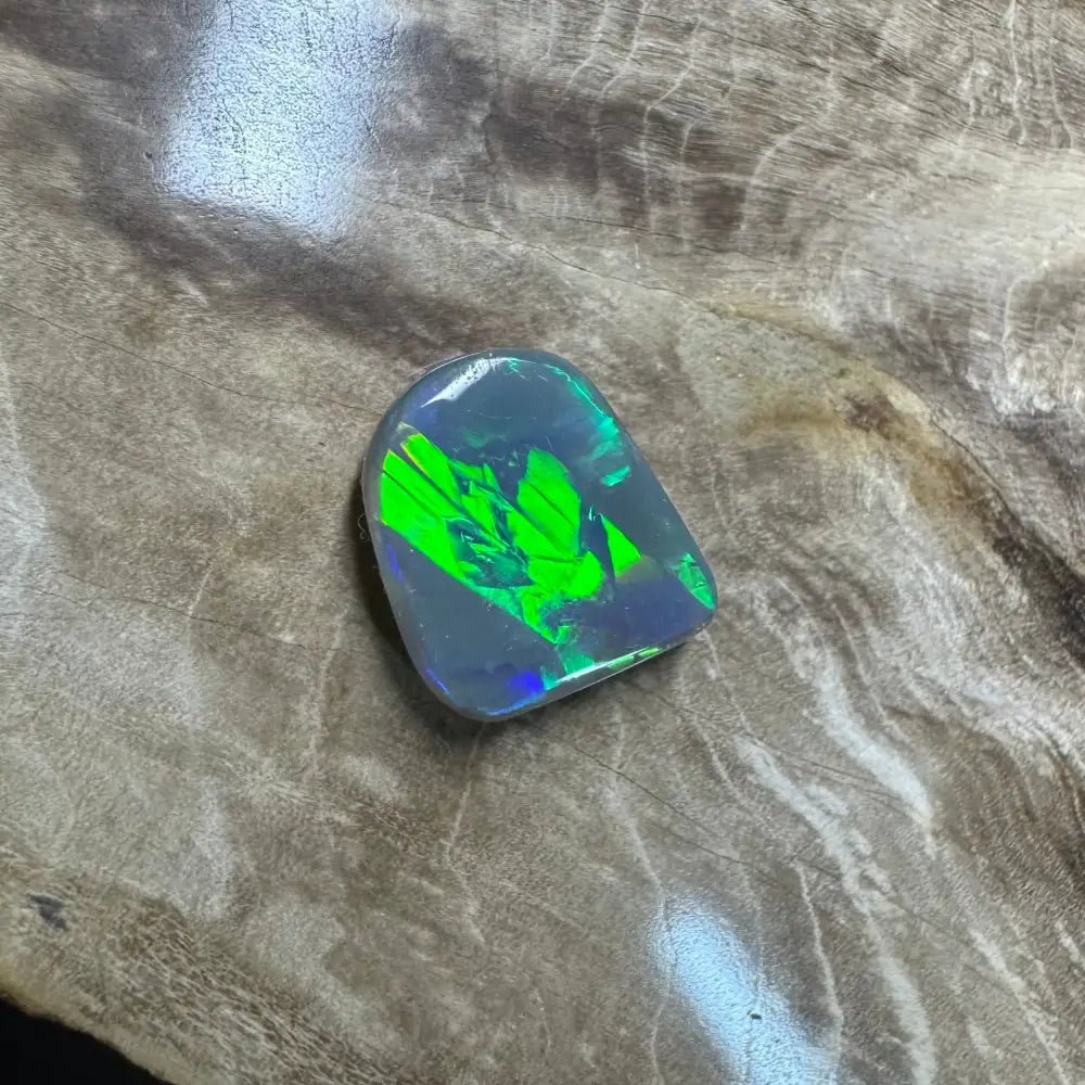 Lightning Ridge Semi Black Opal 3.1carat Solid Hand - Cut