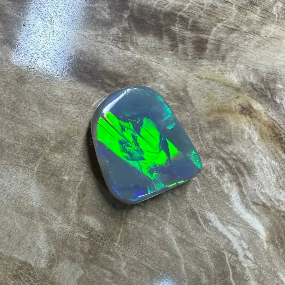 Lightning Ridge Semi Black Opal 3.1carat Solid Hand - Cut