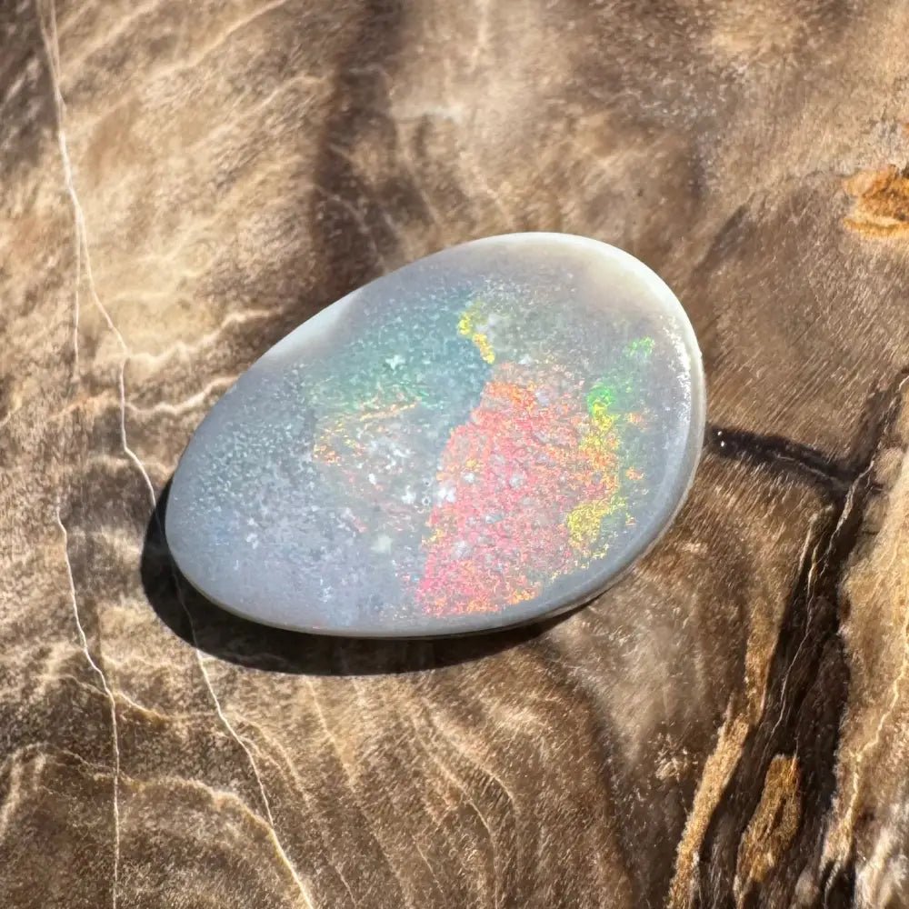 Lightning Ridge Semi Black Opal 3.8carat Solid Hand - Cut