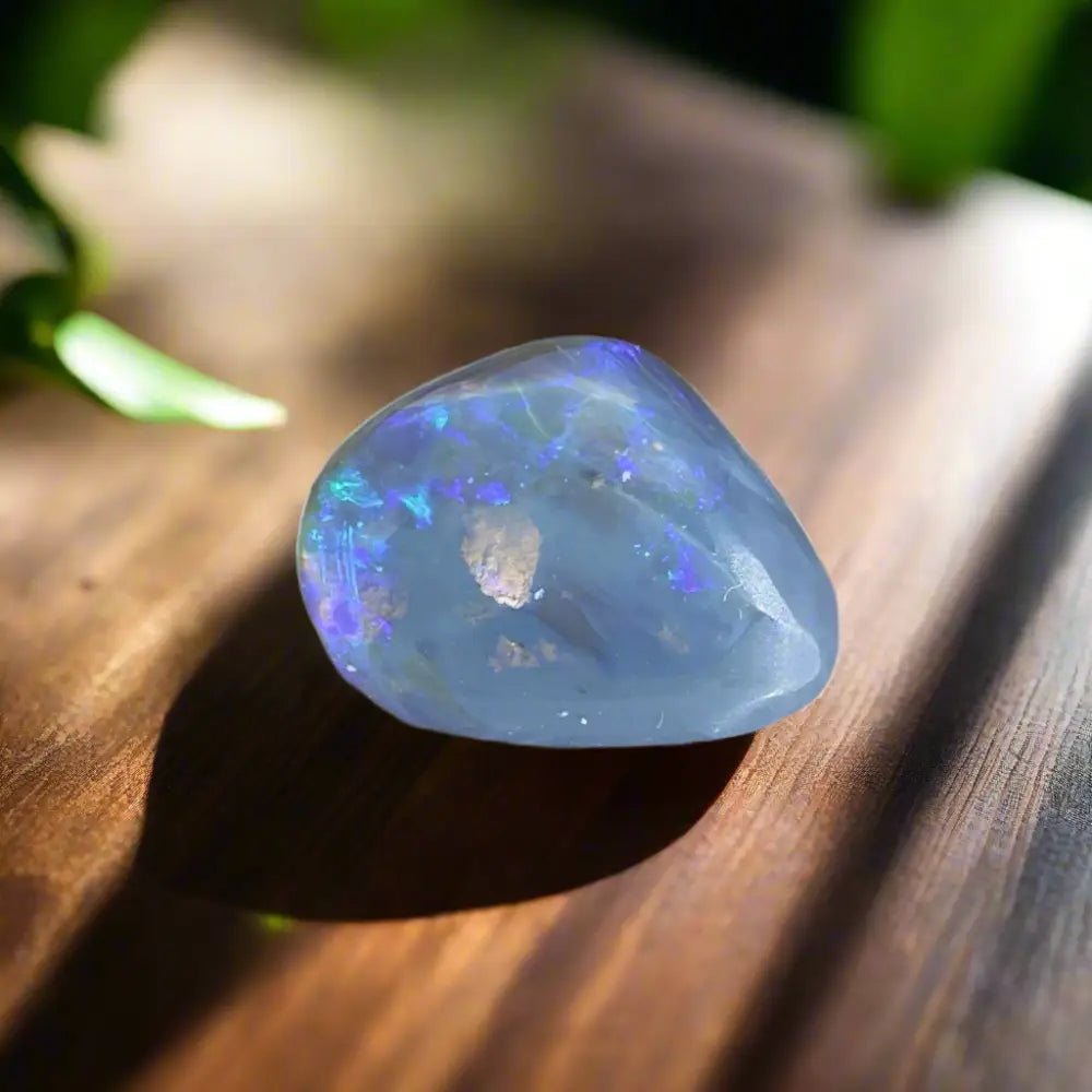 Lightning Ridge Semi Black Opal 4.6carat Solid Hand - Cut