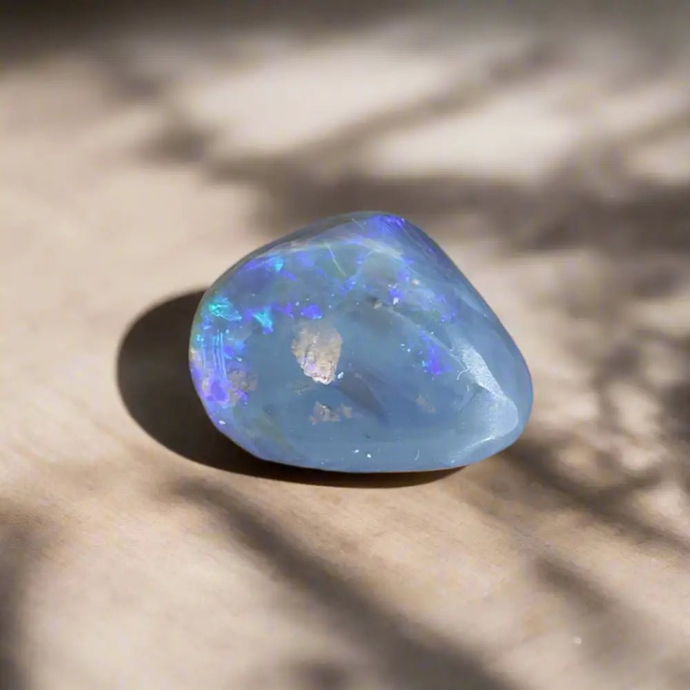Lightning Ridge Semi Black Opal 4.6carat Solid Hand - Cut